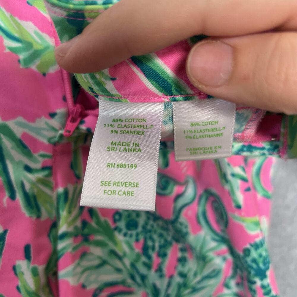 Lilly Pulitzer Kelly High Rise Skinny Ankle Pants, Sz 2 - Picture 6 of 6